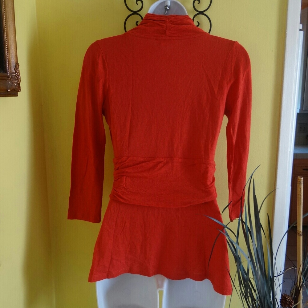 Anthropologie Orange Top - Picture 2 of 5